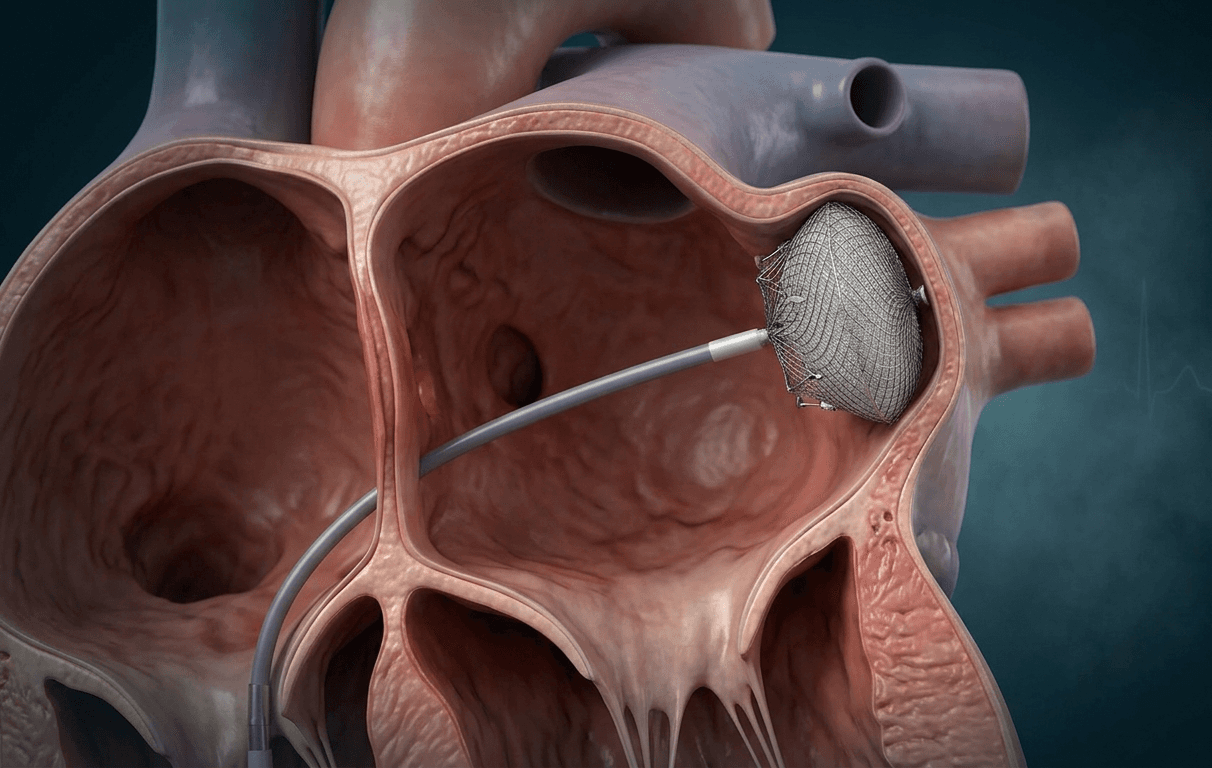 Watchman-style occluder sealing the left atrial appendage during LAA closure