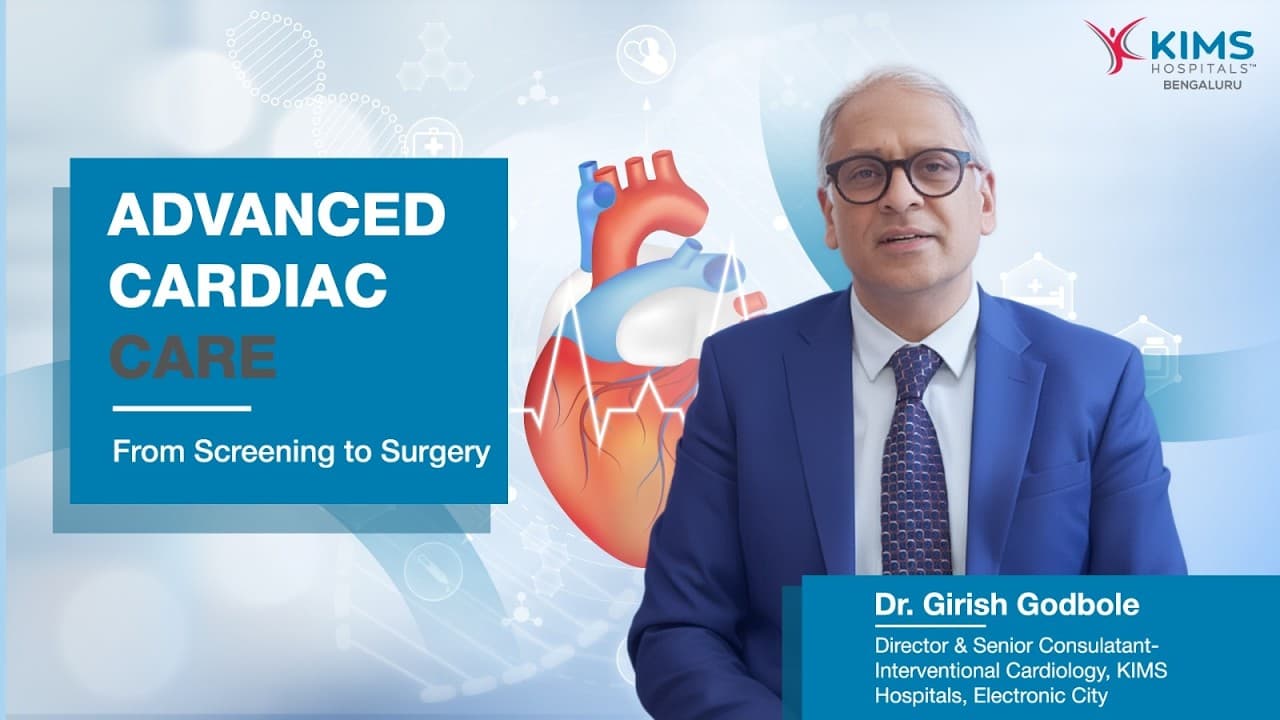 YouTube thumbnail: Advanced Cardiac Care from screening to surgery with Dr. Girish Godbole